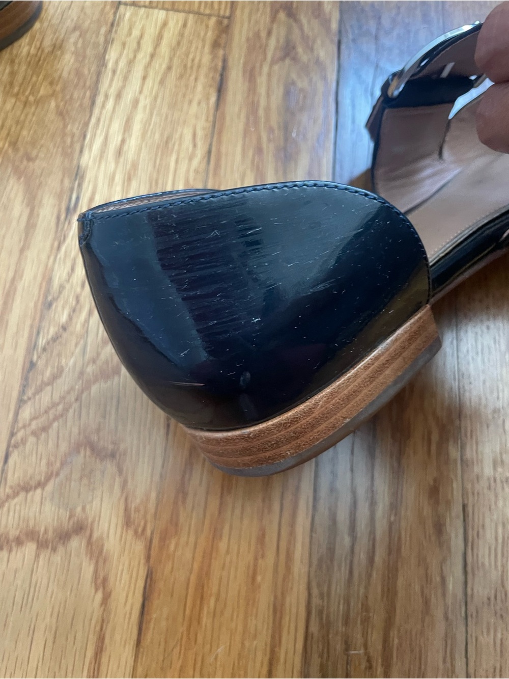 Linea Paolo Navy Patent Flats🥿🥿 - Picture 4 of 7